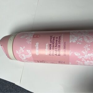 Owala Pink Floral Insulated Bottle with Straw